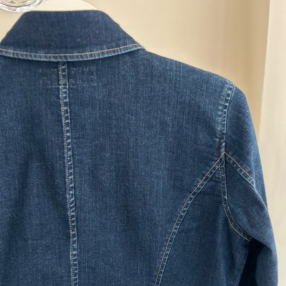 Lauren Ralph Lauren size 6 Peplum Denim Jacket - Picture 16 of 16